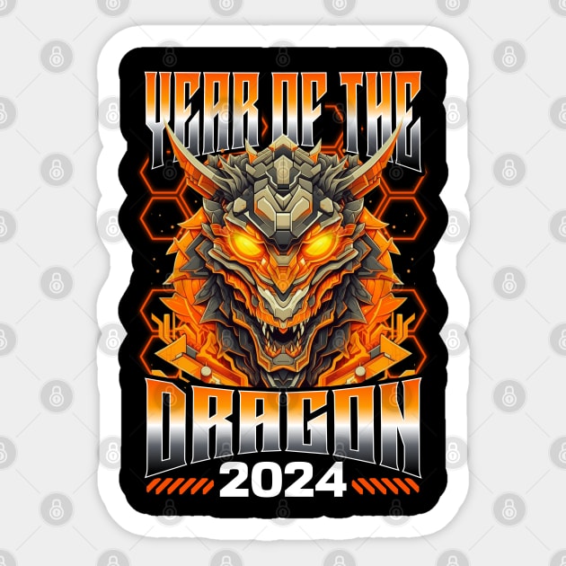 Chinese New Year 2024 Year of The Dragon Sticker by creative